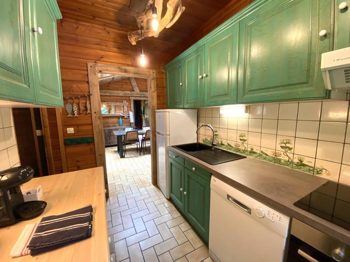 Le Fishing Lodge Chalet En Bois Avec Bain Nordique La Bresse Exterior photo