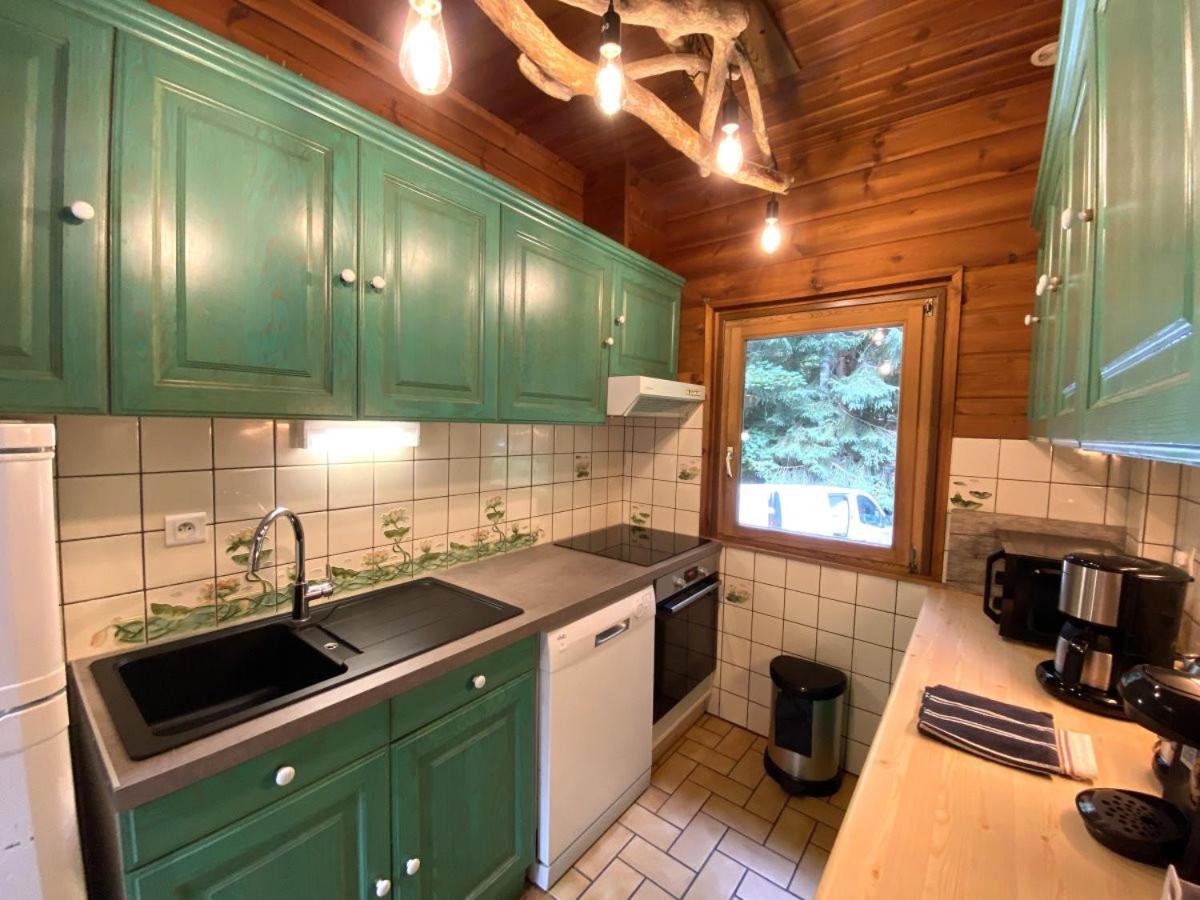 Le Fishing Lodge Chalet En Bois Avec Bain Nordique La Bresse Exterior photo