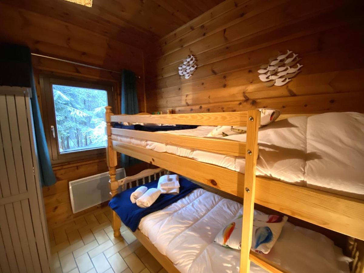 Le Fishing Lodge Chalet En Bois Avec Bain Nordique La Bresse Exterior photo