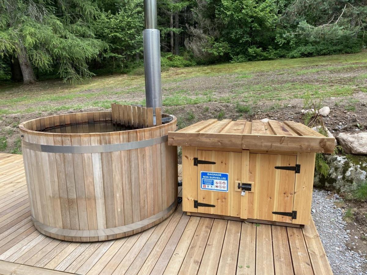 Le Fishing Lodge Chalet En Bois Avec Bain Nordique La Bresse Exterior photo
