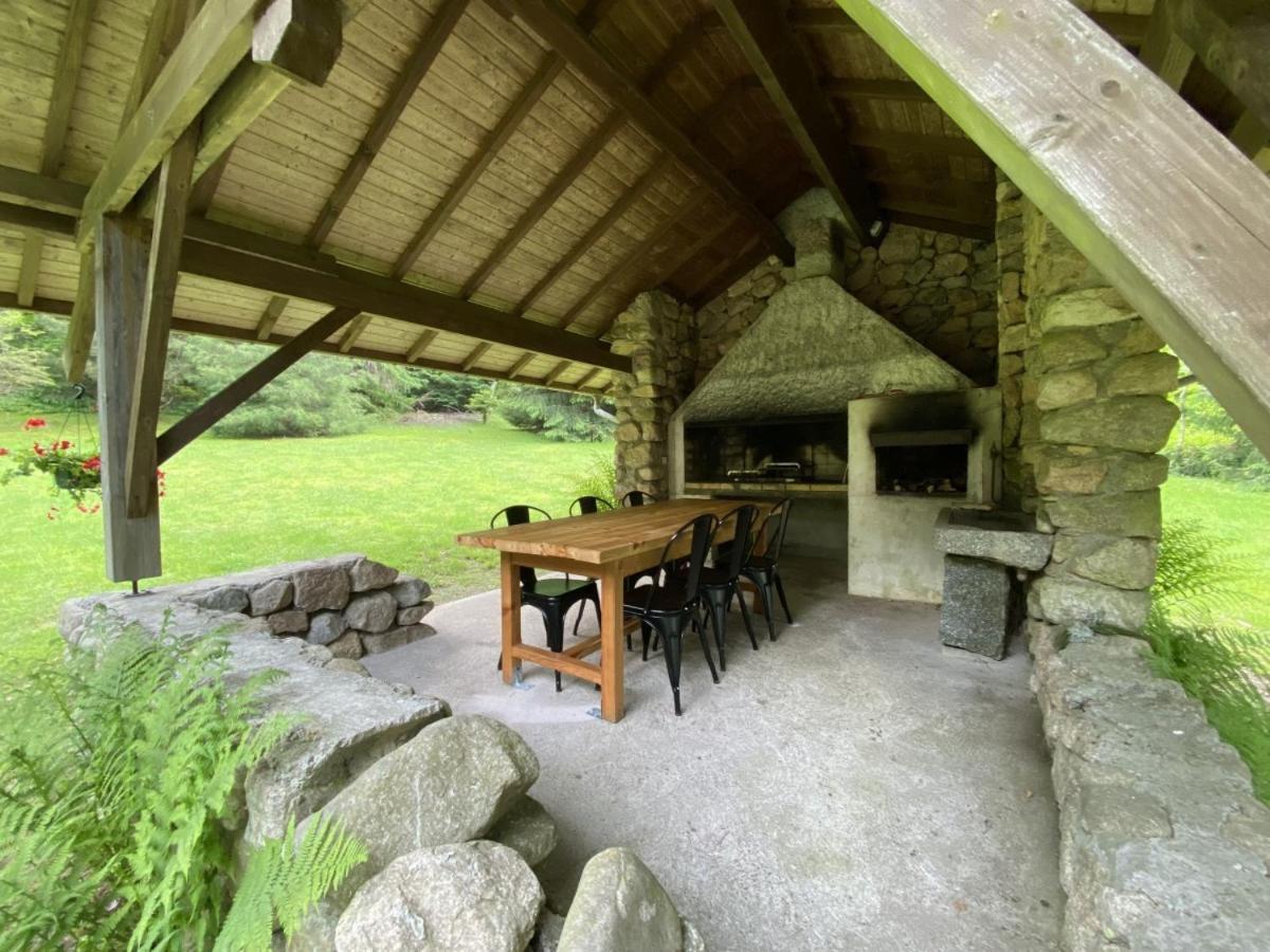 Le Fishing Lodge Chalet En Bois Avec Bain Nordique La Bresse Exterior photo